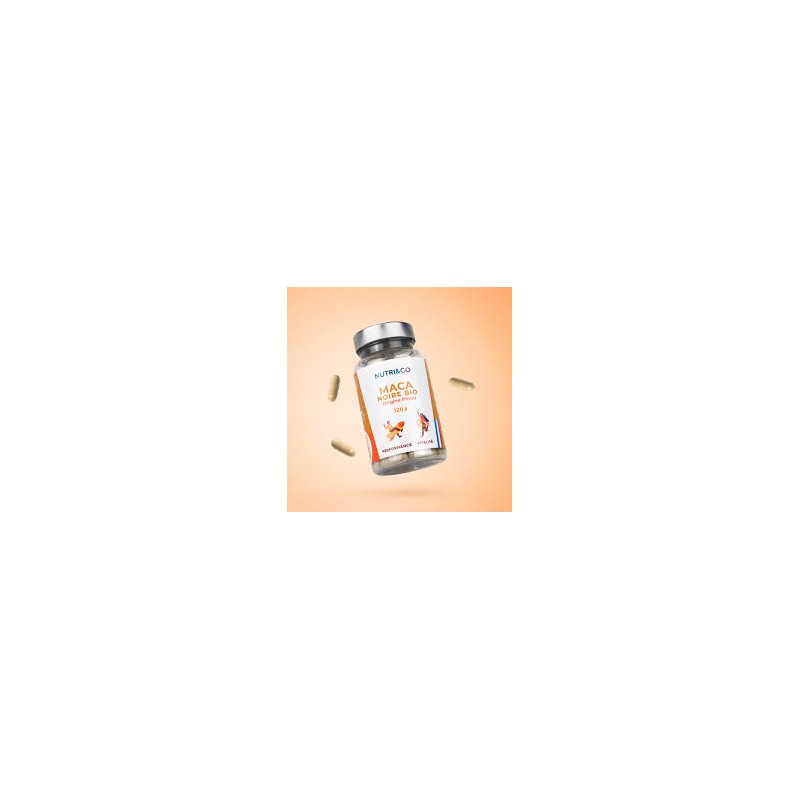 NUTRI&CO MACA NOIRE BIO 120 GELULES